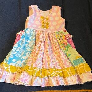 Fleur boutique Colorful Patchwork Kids Dress